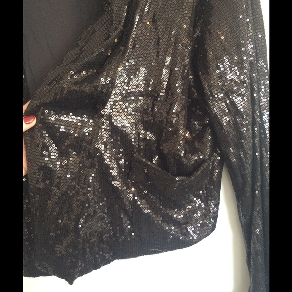 Sequin Black Jacket - Picture 2 of 3